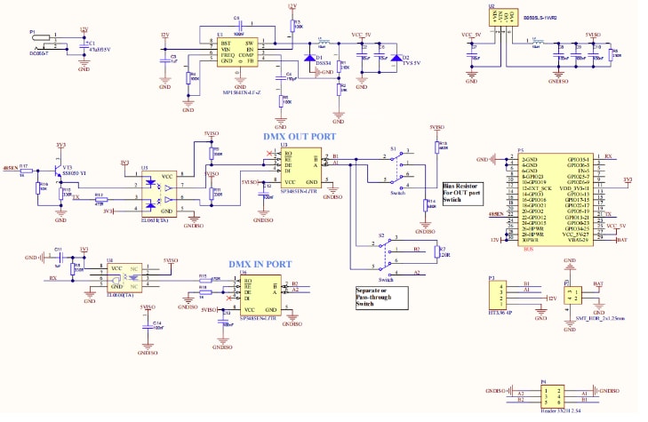 Schematic - M5Stack M128 Data Conversion Module